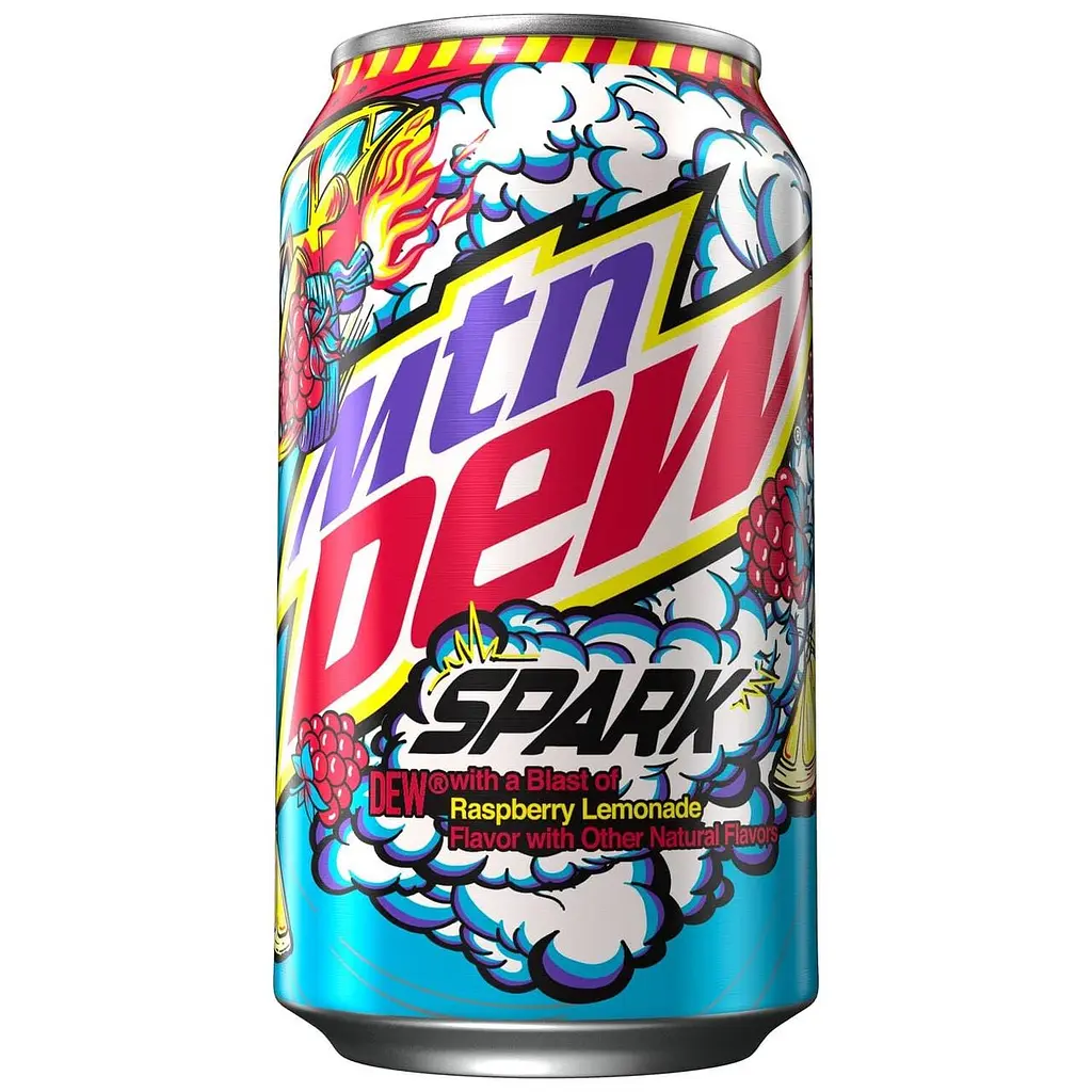 Газований напій Mountain Dew Spark Raspberry Lemonade Soda Pop 330 мл