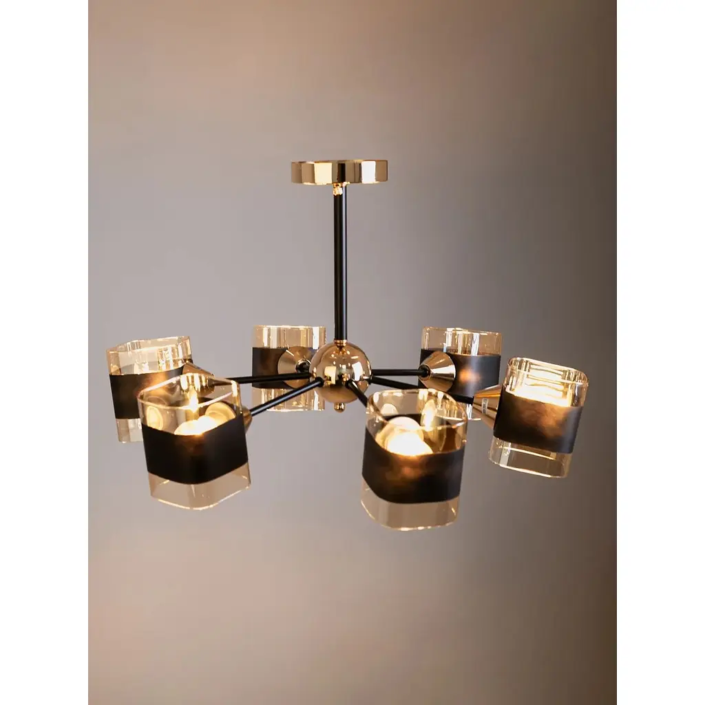 Люстра Brille LK-739C/5 E27 BK+GL - фото 3