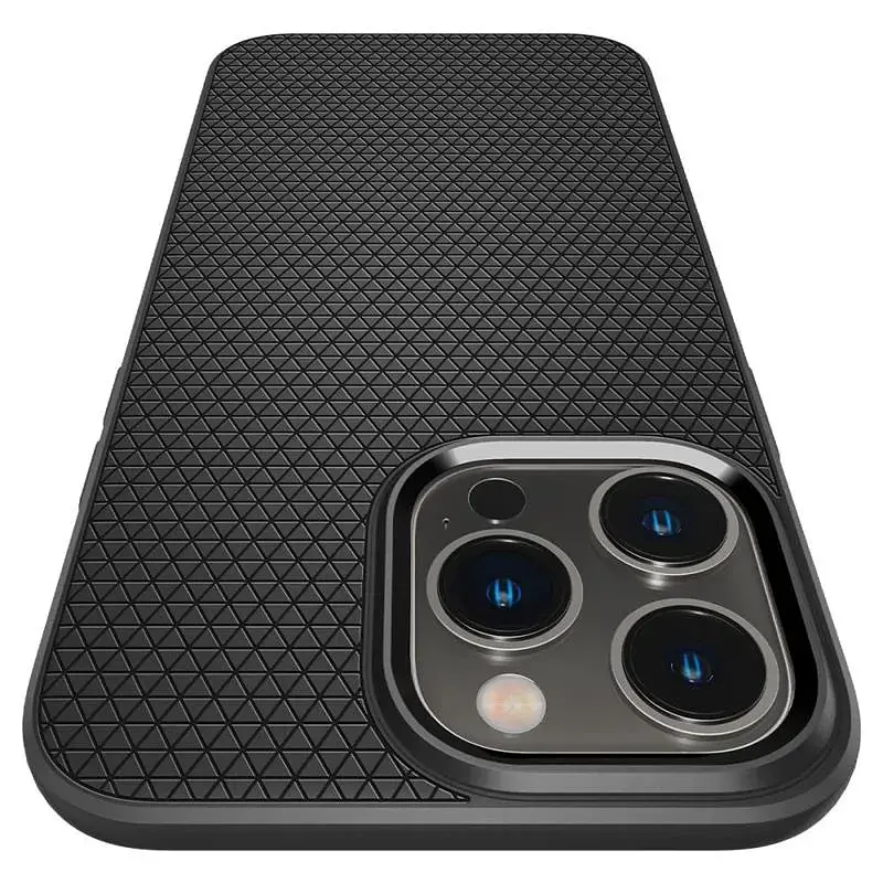 Чохол-накладка Spigen Liquid Air для Apple Iphone 14 Pro Matte Black (ACS04957) - фото 4