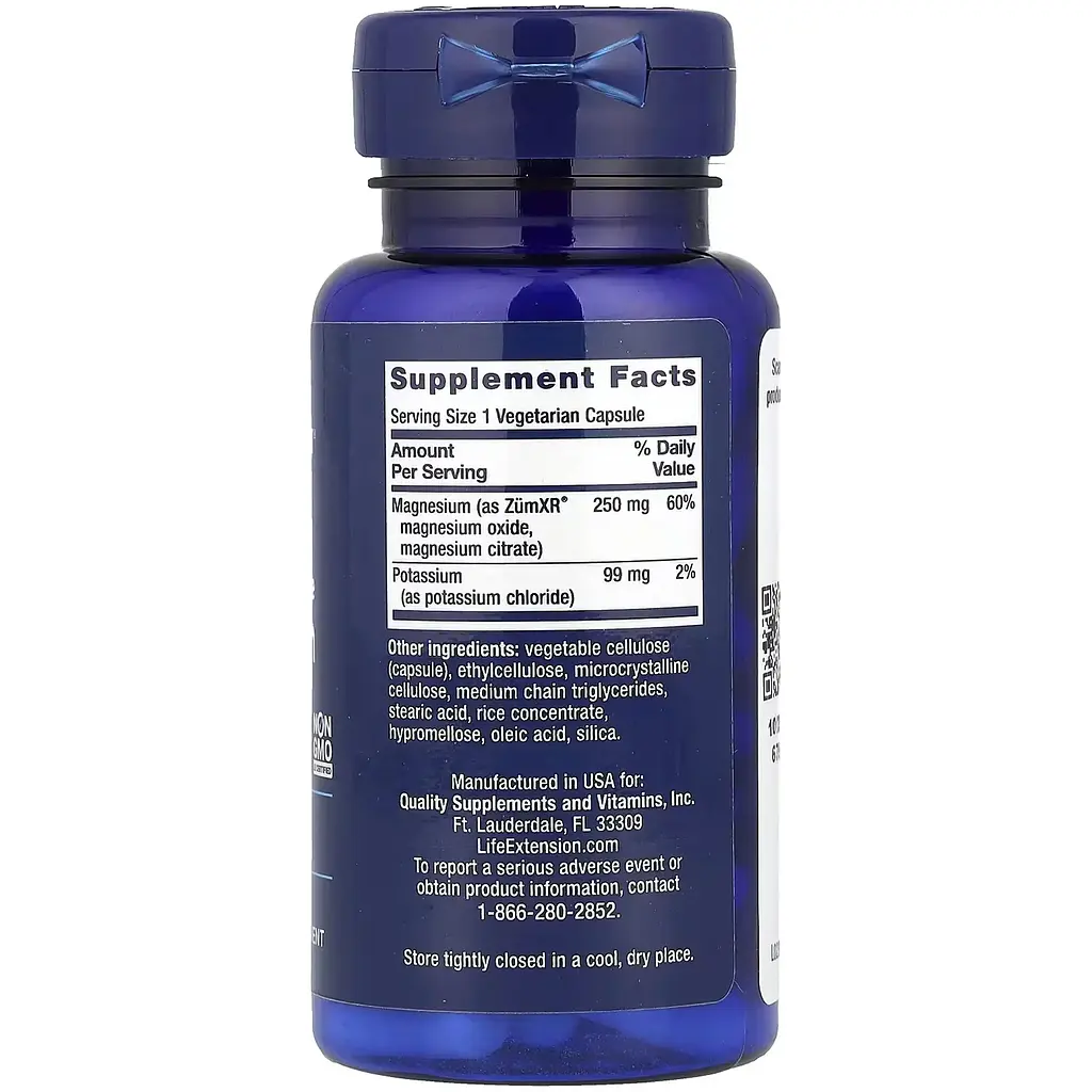 Дієтична добавка Life Extension Potassium with Extend-Release Magnesium 60 вегетаріанських капсул - фото 2