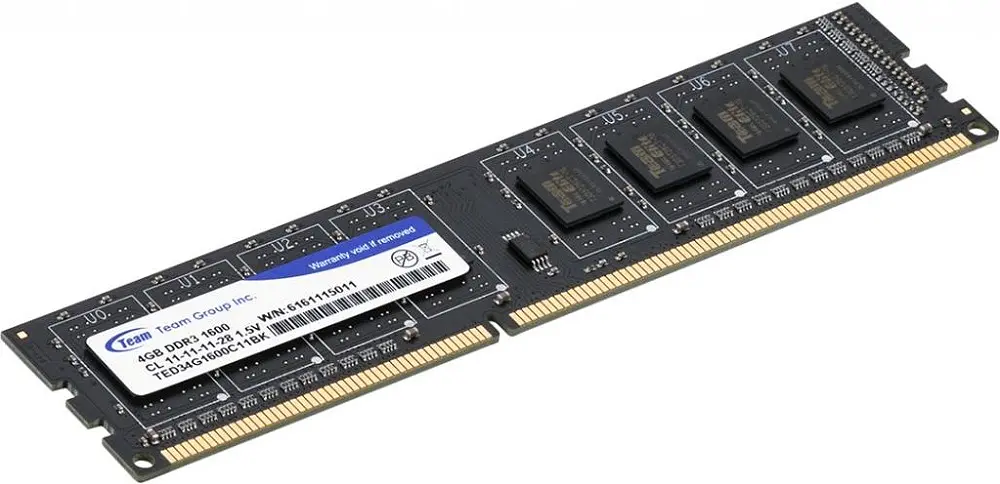 Модуль пам'яті Team Elite DDR3 4GB 1600MHz (TED34G1600C1101) - фото 2