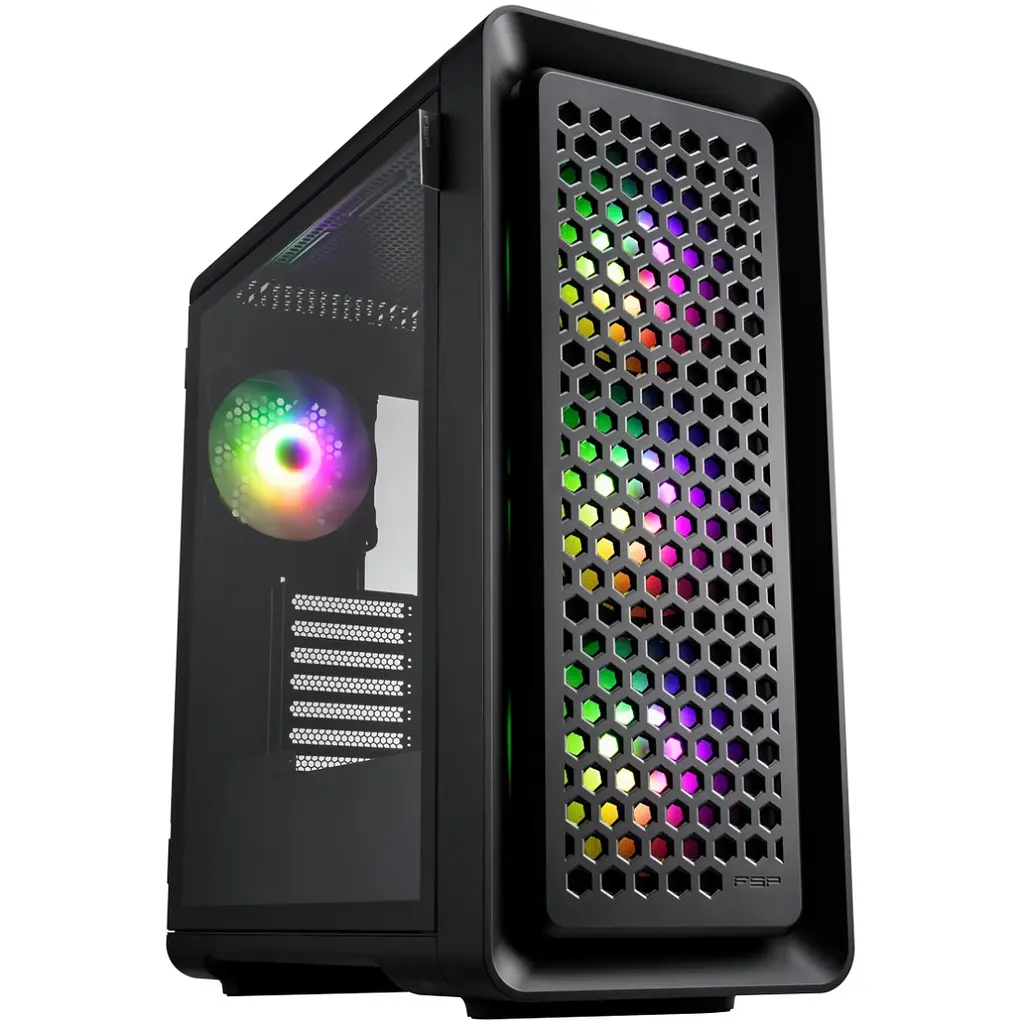 Корпус FSP CUT593AB без БЖ ATX Black - фото 3