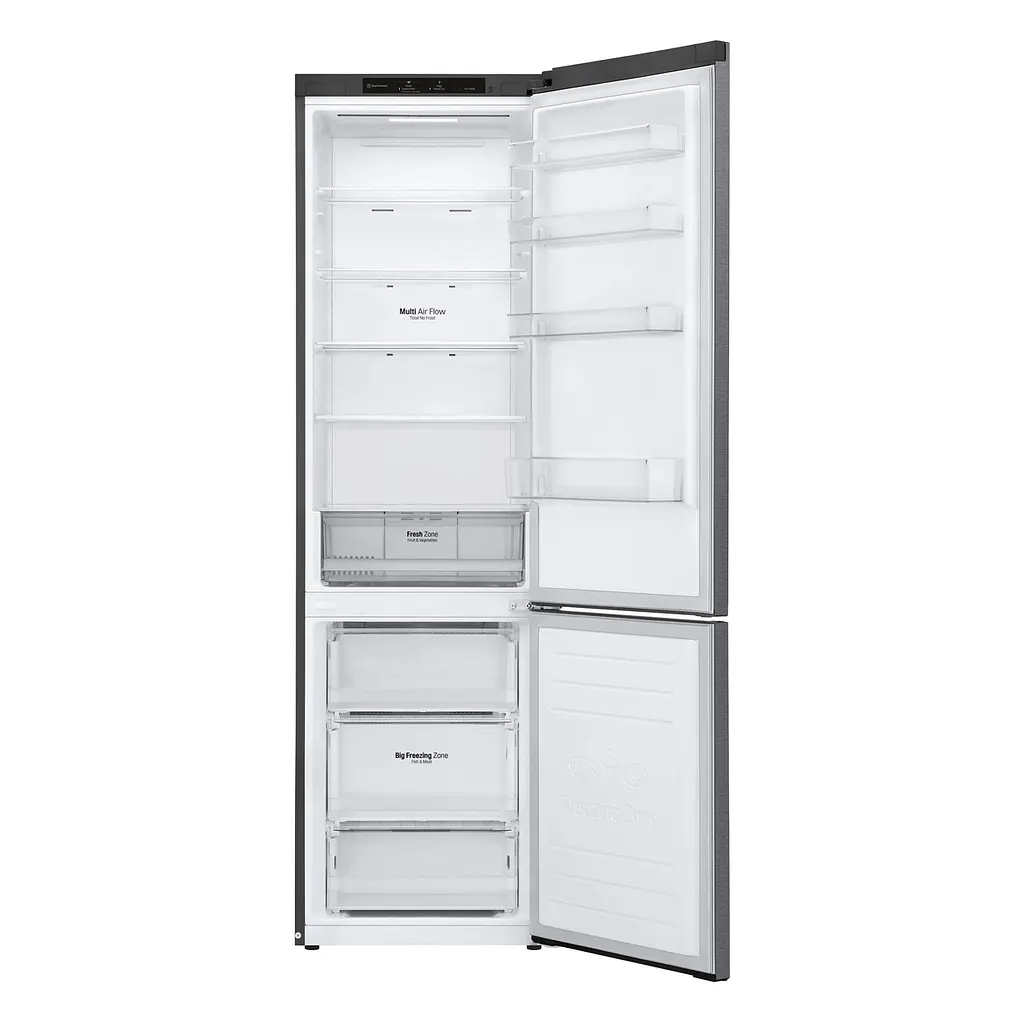 Холодильник LG 203x60х68 холодильне відділення 277 л морозильне відділення 107 л 2 двері А+ NF сірий темний (GC-B509SLCL) - фото 3