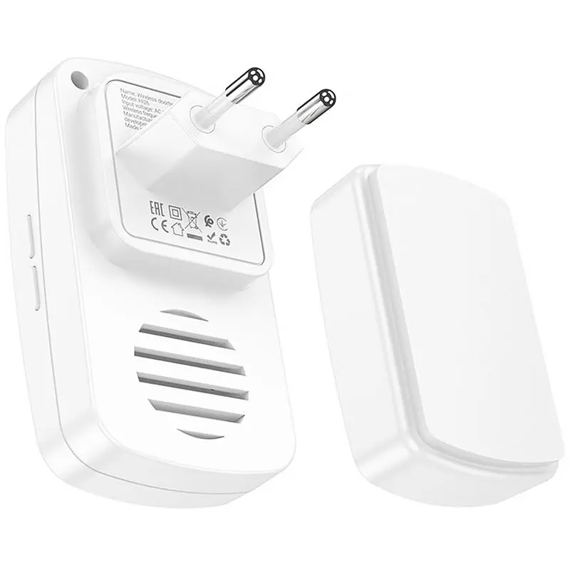 Дверний дзвінок HI26 EcoBell self-powered wireless doorbell White Hoco teh0029312 - фото 3