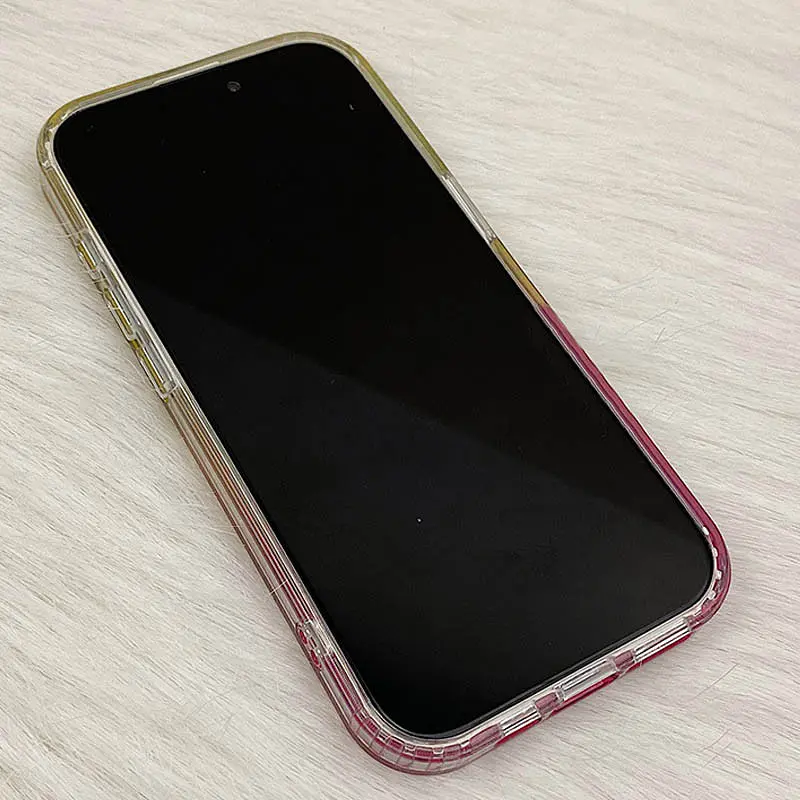 Чохол TPU Shiny Mountain (MagFit) для Apple iPhone 15 Pro (6.1) Yellow / Pink - фото 3