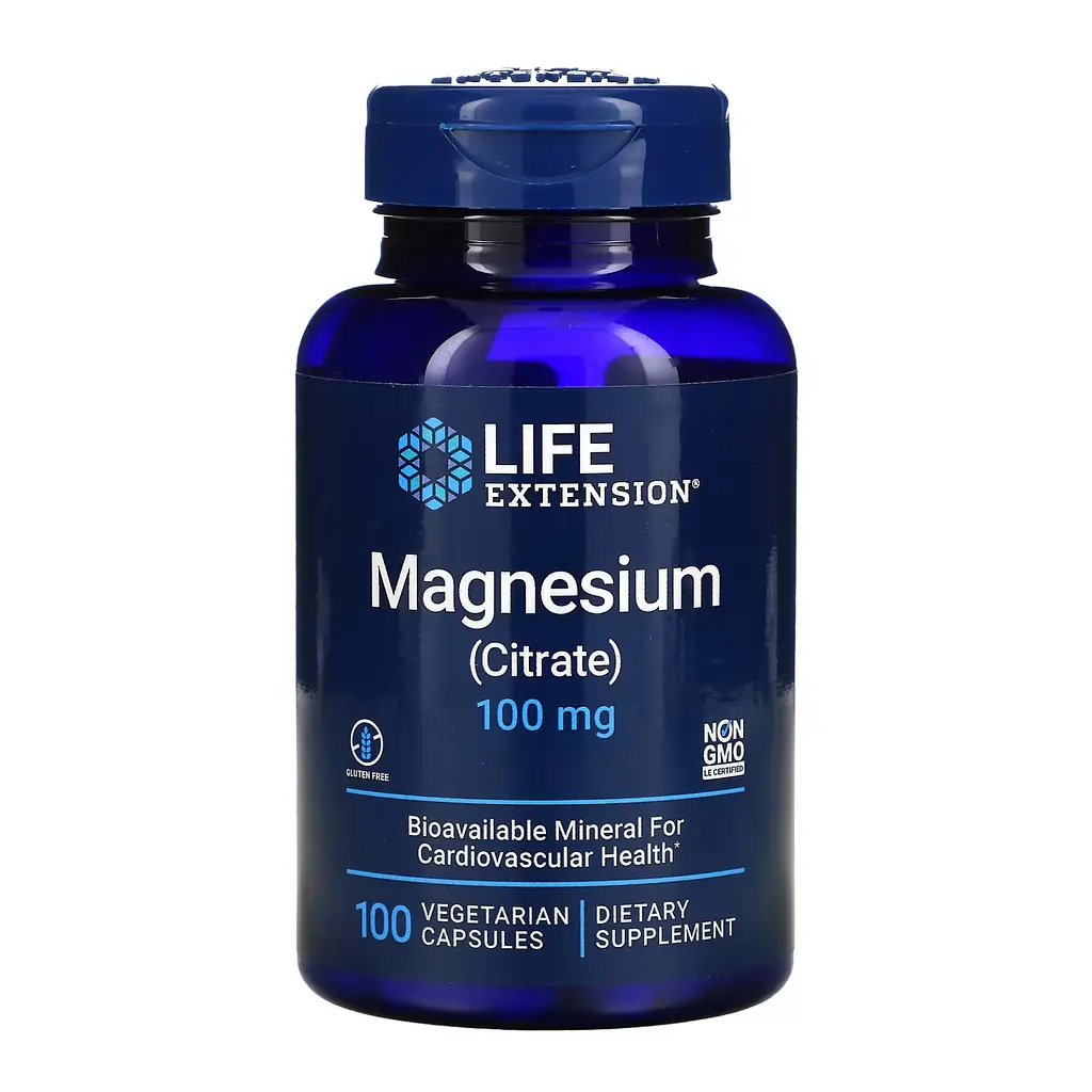 Магній цитрат 100 мг Magnesium (Citrate) 100 mg - 100 vcaps