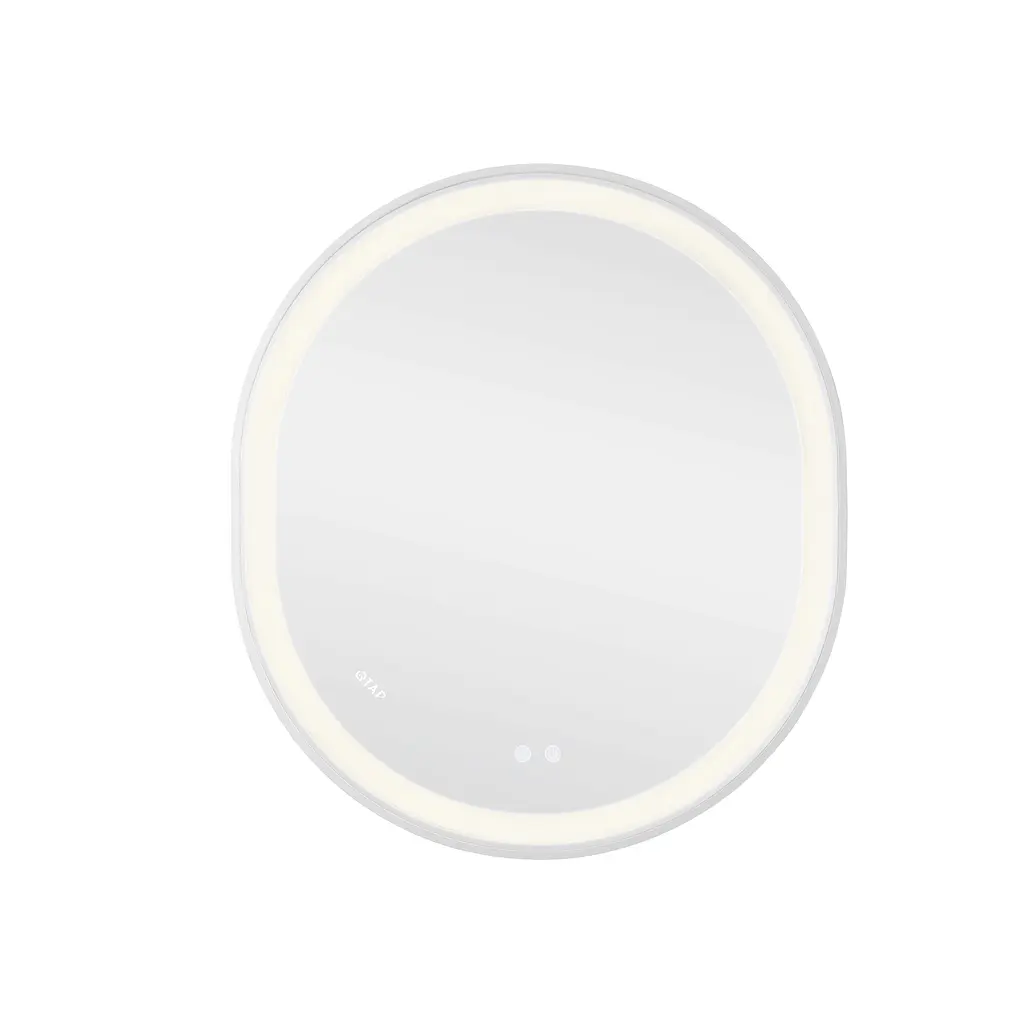 Дзеркало Qtap Gemini 800x700 з LED-підсвічуванням Touch, з антизапотіванням, з димером температури кольору (3000-6500K) Reverse QT2578R8071W - фото 4