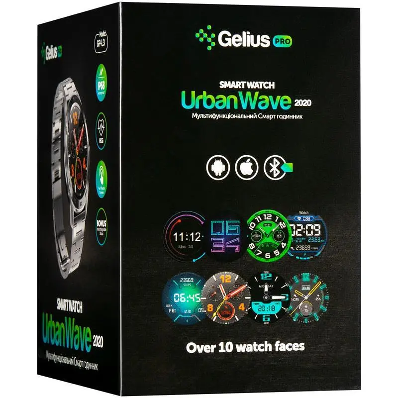Смарт-годинник Smart Watch Gelius Pro GP-L3 (URBAN WAVE 2020) (IP68) Silver/Brown - фото 9