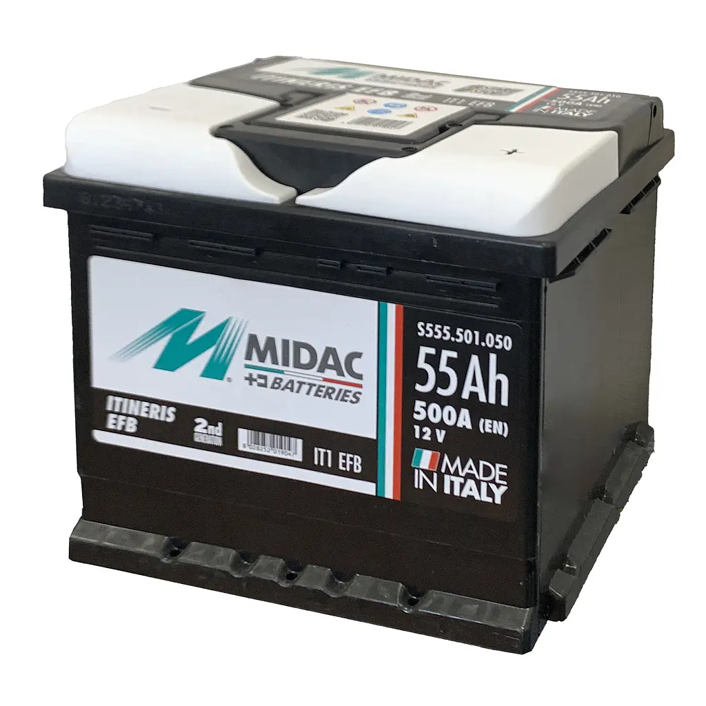 Аккумулятор 6СТ-55 MIDAC ITINERIS EFB START STOP, 12V, 55Ah, R,  EN500А - фото 3