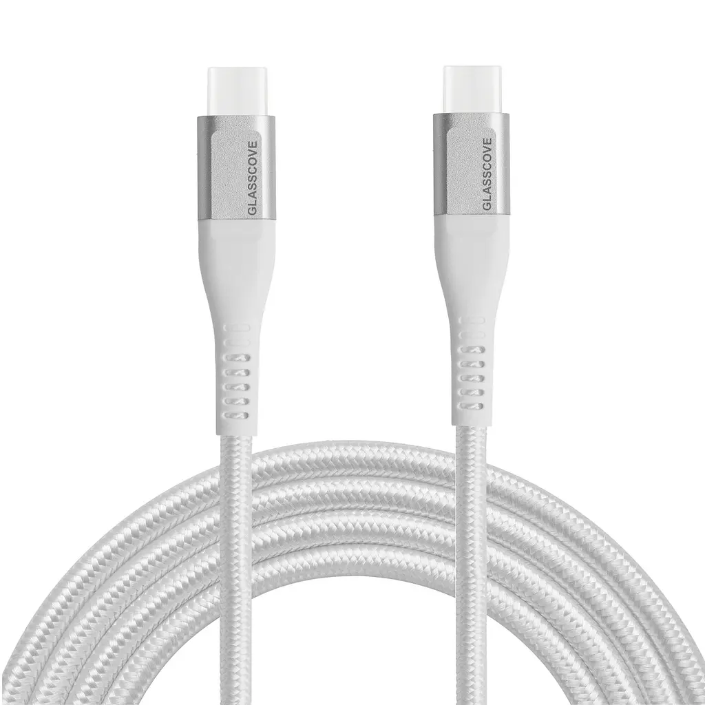 Кабель BRAID2 Type-C - Type-C 60w 1.2m (GB-CC13WH) Білий