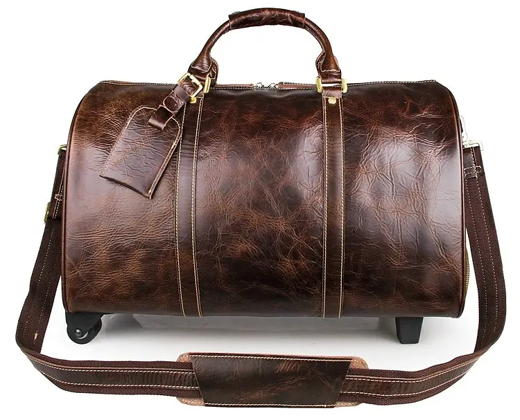 Сумка кожаная дорожная Vintage 49х30х23 см sum0012540 - фото 2
