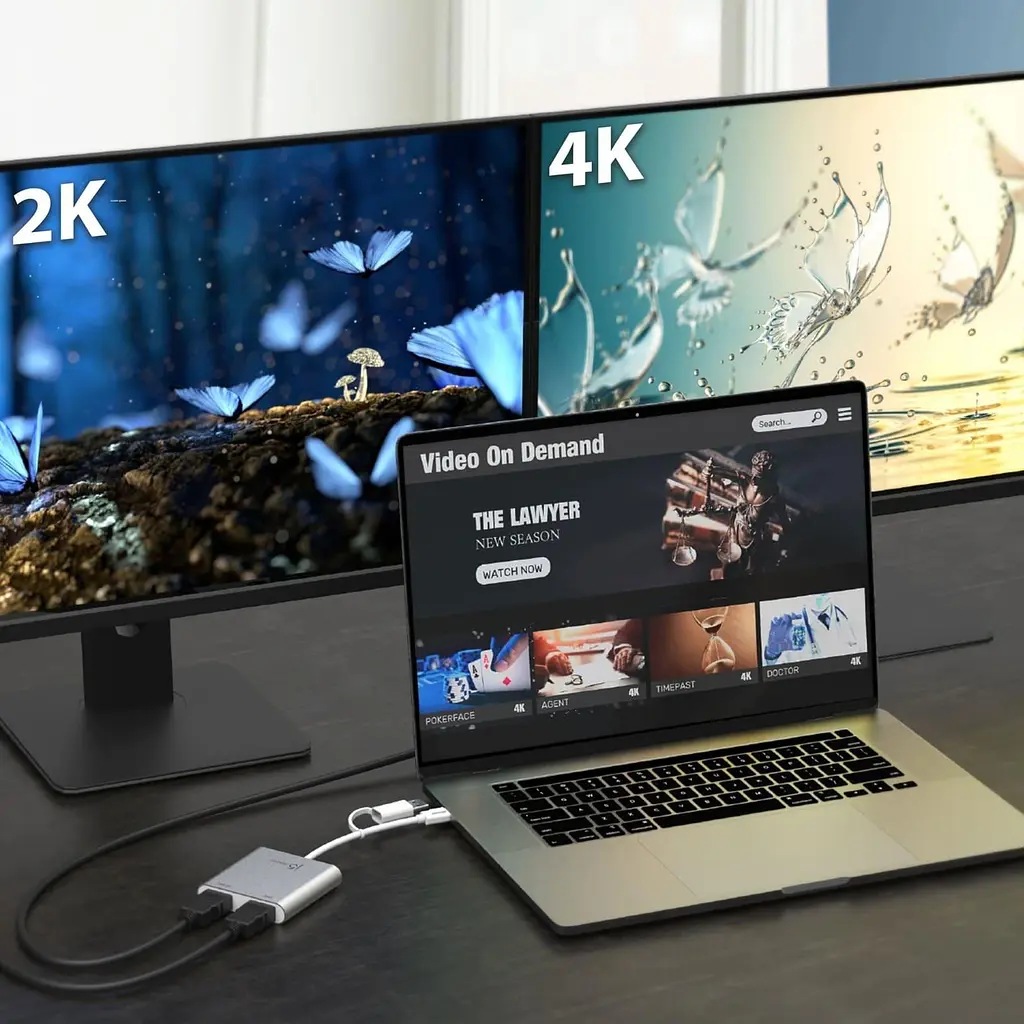 USB-Хаб j5create JCA365-N USB-C/A на 2xHDMI (JCA365-N) - фото 3