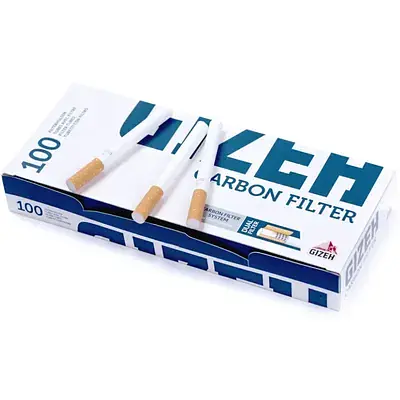 Гильзы Gizeh Tip Charbon 100 Silver - фото 3
