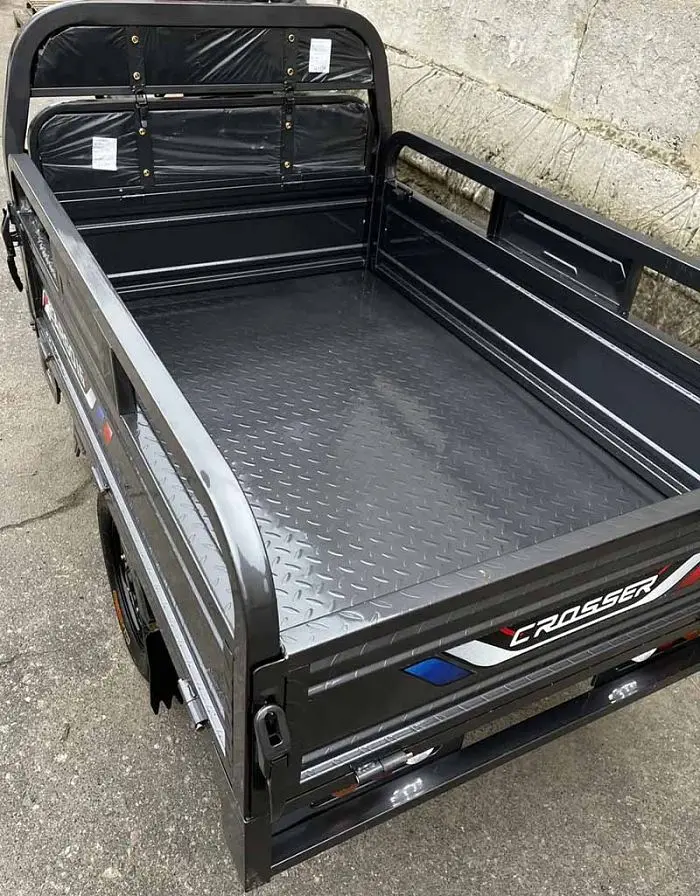 Вантажний електроскутер-самоскид триколісний CROSSER Cargo 16"  (1200W 60V, 58Ah) Сірий - фото 7