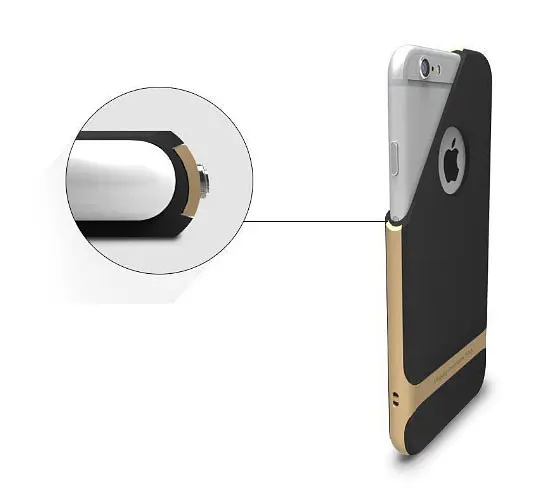 Чехол бампер Rock Royce Series для Apple iPhone 6 Plus / 6s Plus Gold - фото 4