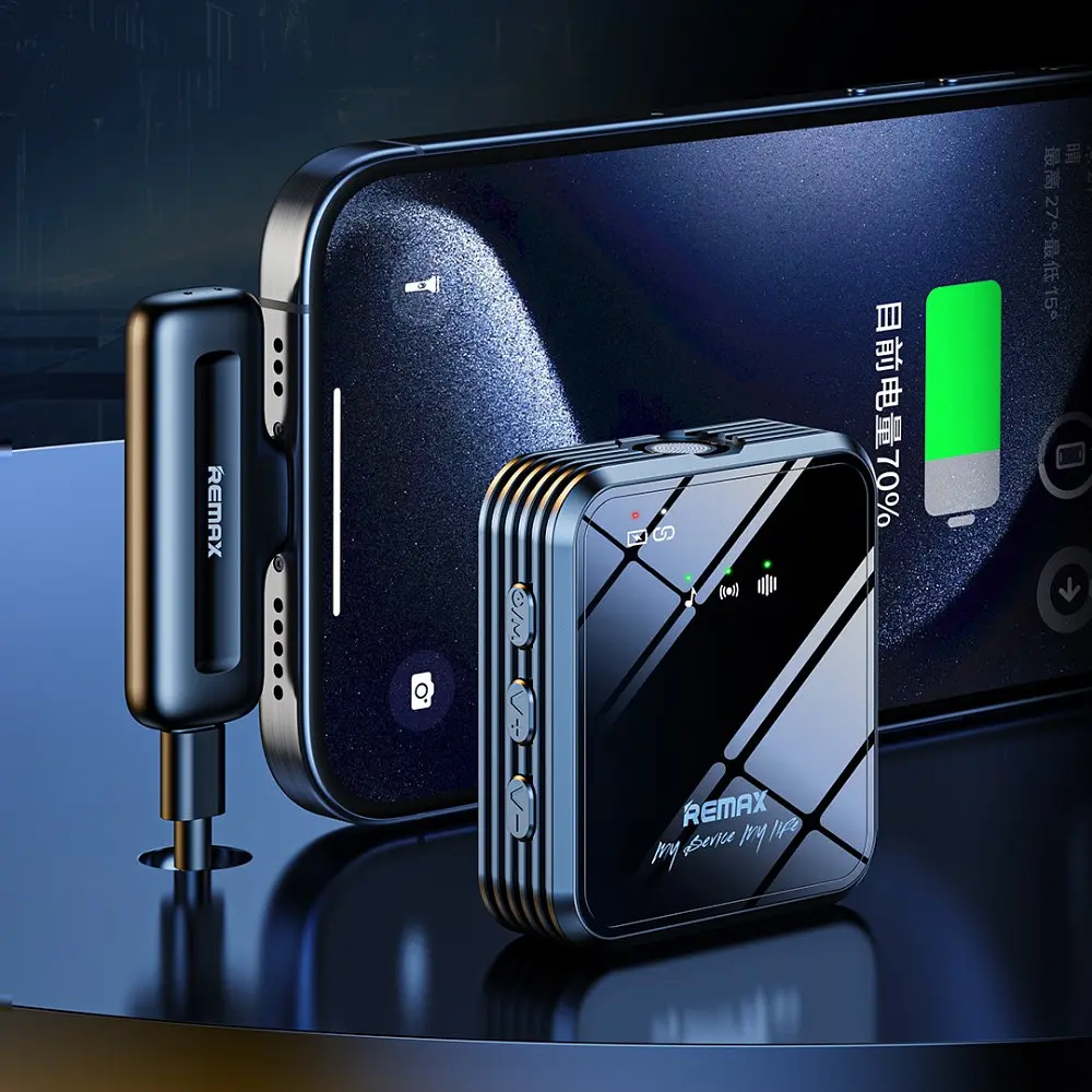 Бездротова мікрофонна система REMAX K11 (Lightning) Black - фото 4