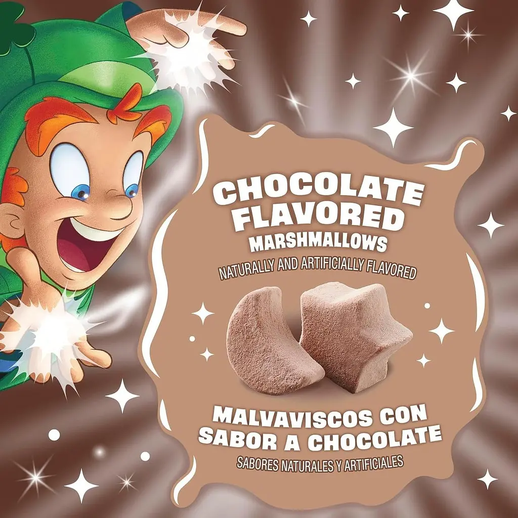 Сухий сніданок Lucky Charms Chocolatey Chocolate Cereal with Marshmallows 300г - фото 2