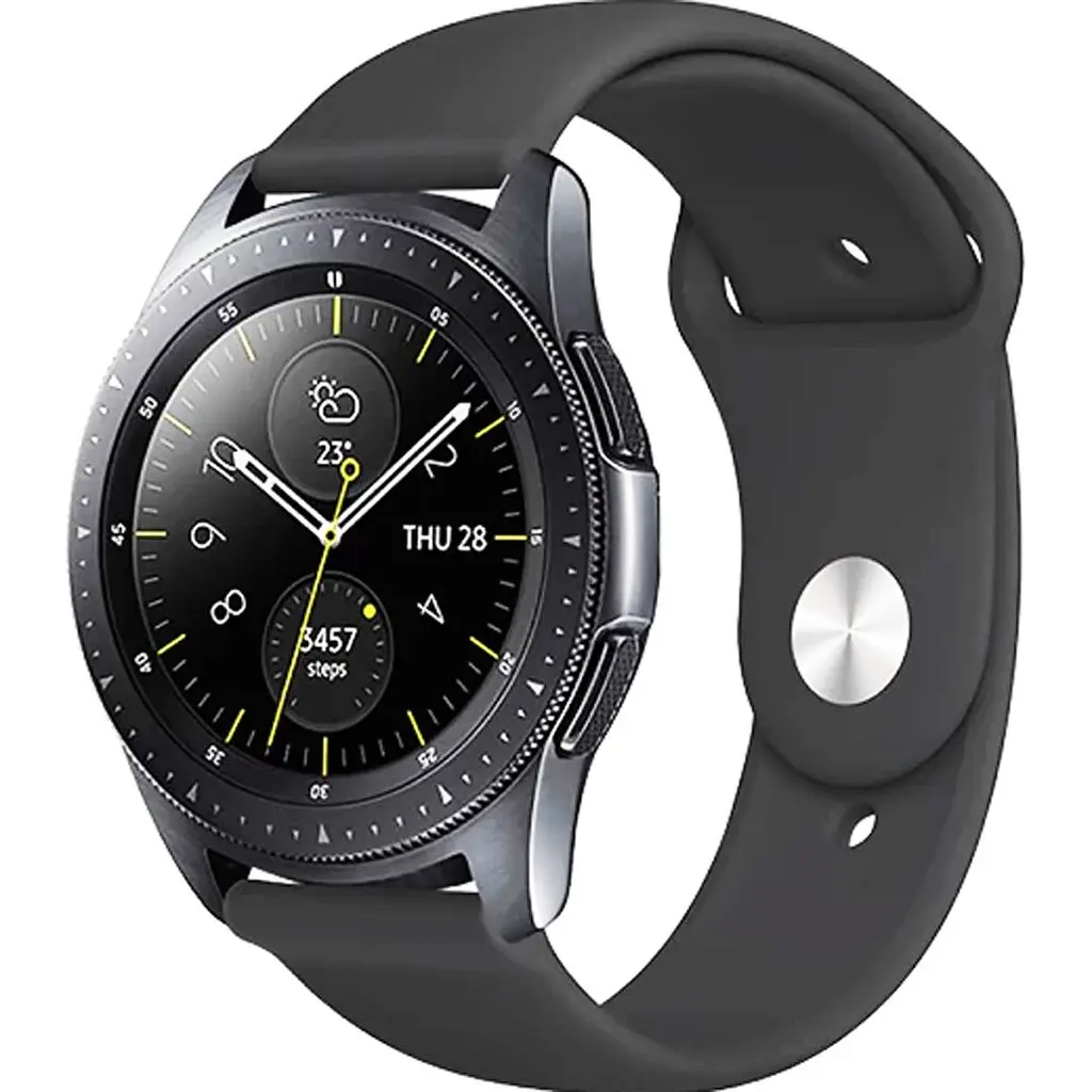 Універсальний ремінець DK Silicone Band для Samsung Watch 22mm Dark Gray [171125] - фото 2