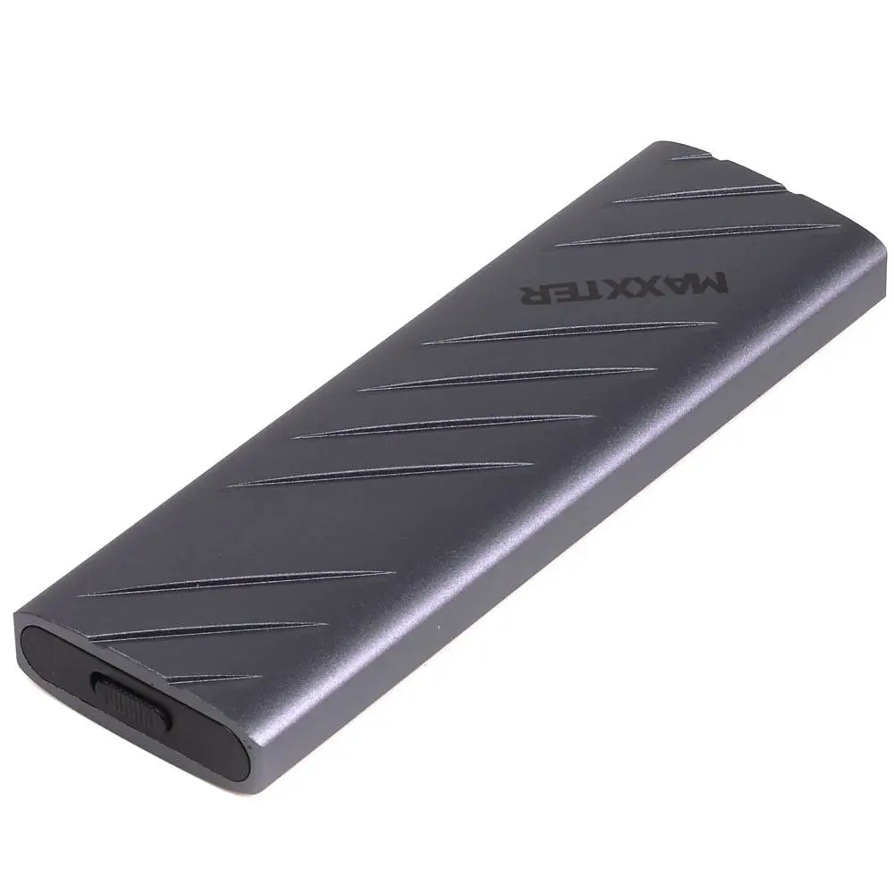 Зовнішня кишеня Maxxter M.2 NVMe PCIe, USB 3.2 Type-C, Metal, Black (EHDE-2280S-01) - фото 3