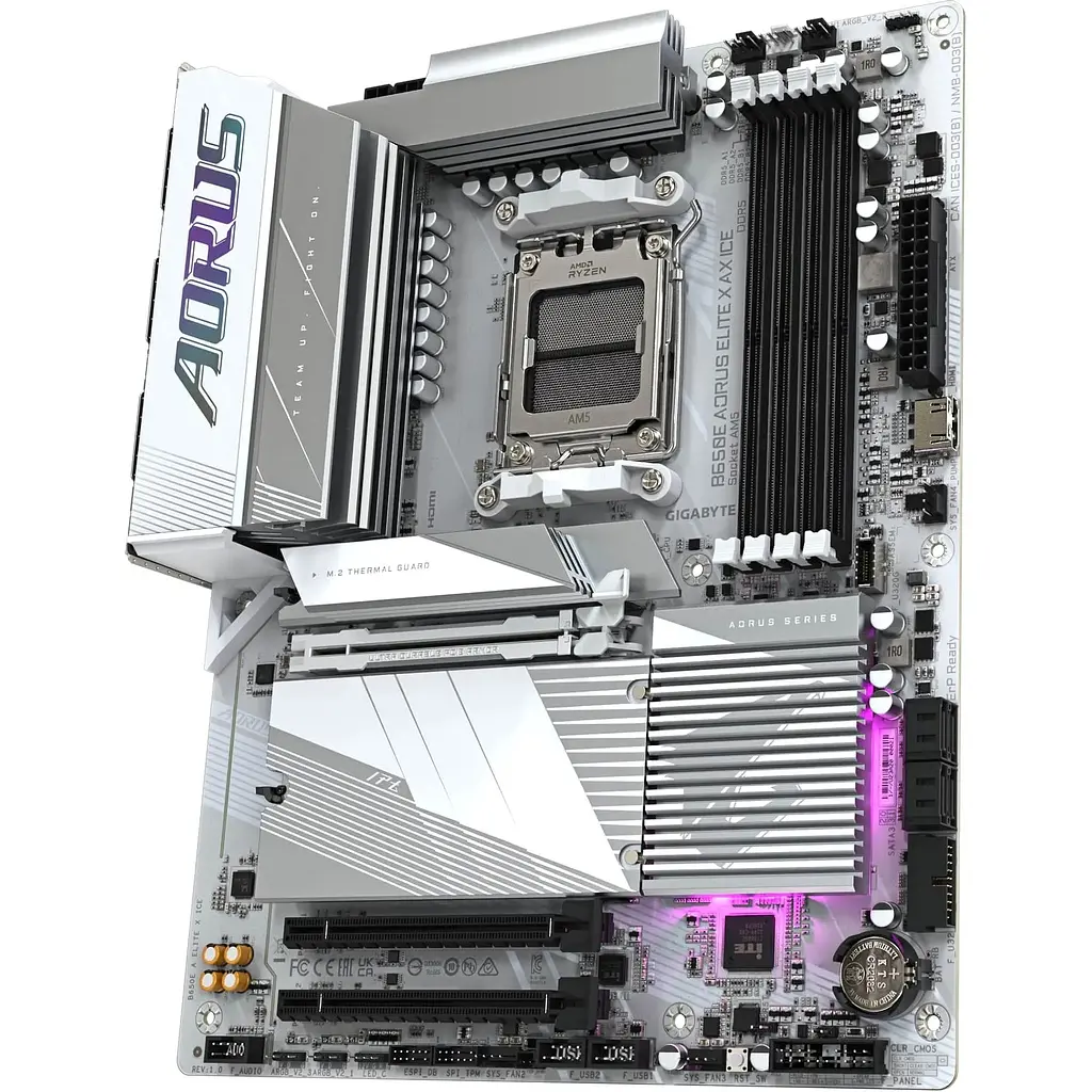 Материнська плата Gigabyte B650E Aorus Elite X AX Ice Socket AM5 - фото 4