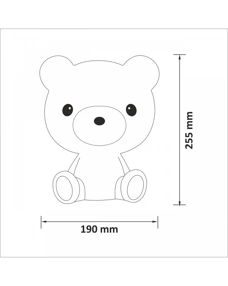 Настільна лампа Polux 308221 Mis Led 1x2.5W 3000K 70Lm IP20 WH - фото 2