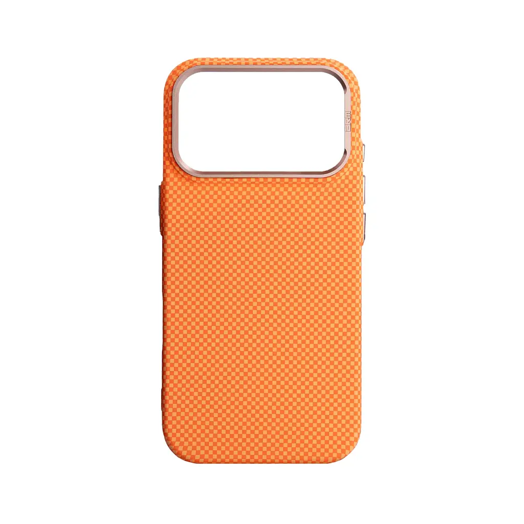 Чохол ArmorStandart LikeCarbon2 SE MagCase для Apple iPhone 17 Pro Kevlar Orange Rose Gold