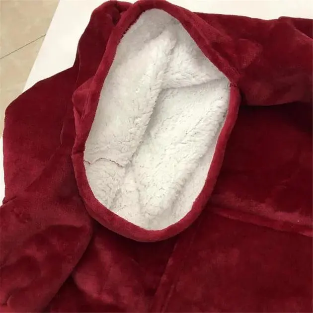 Плед-Толстовка з капюшоном і рукавами Huggle Hoodie Blanket 3-в-1 Унісекс • Теплий худі + Зігріваючий ковдру + Домашній халат - фото 2