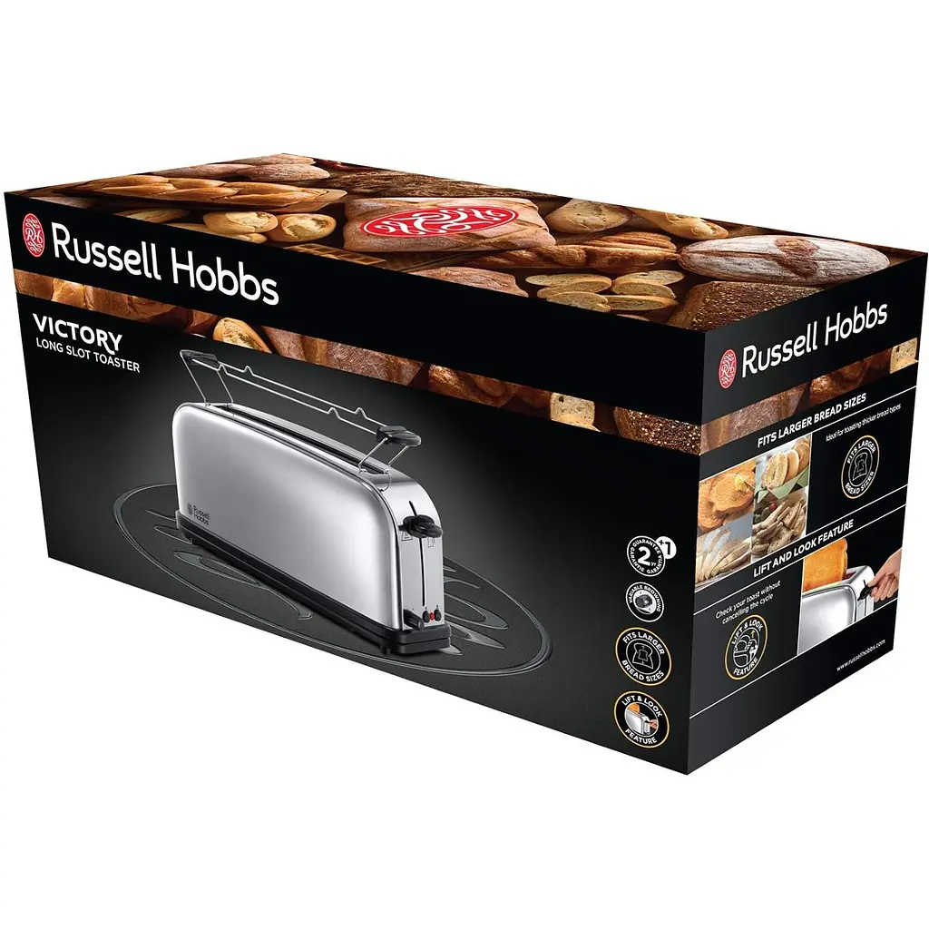 Тостер Russell Hobbs Chester 1000 Вт сріблястий (23510-56) - фото 2