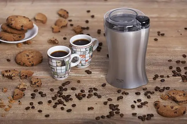 Кофемолка Adler AD 443 блокировка работы без крышки компактная нержавеющая сталь 70 г 150 Вт - фото 5