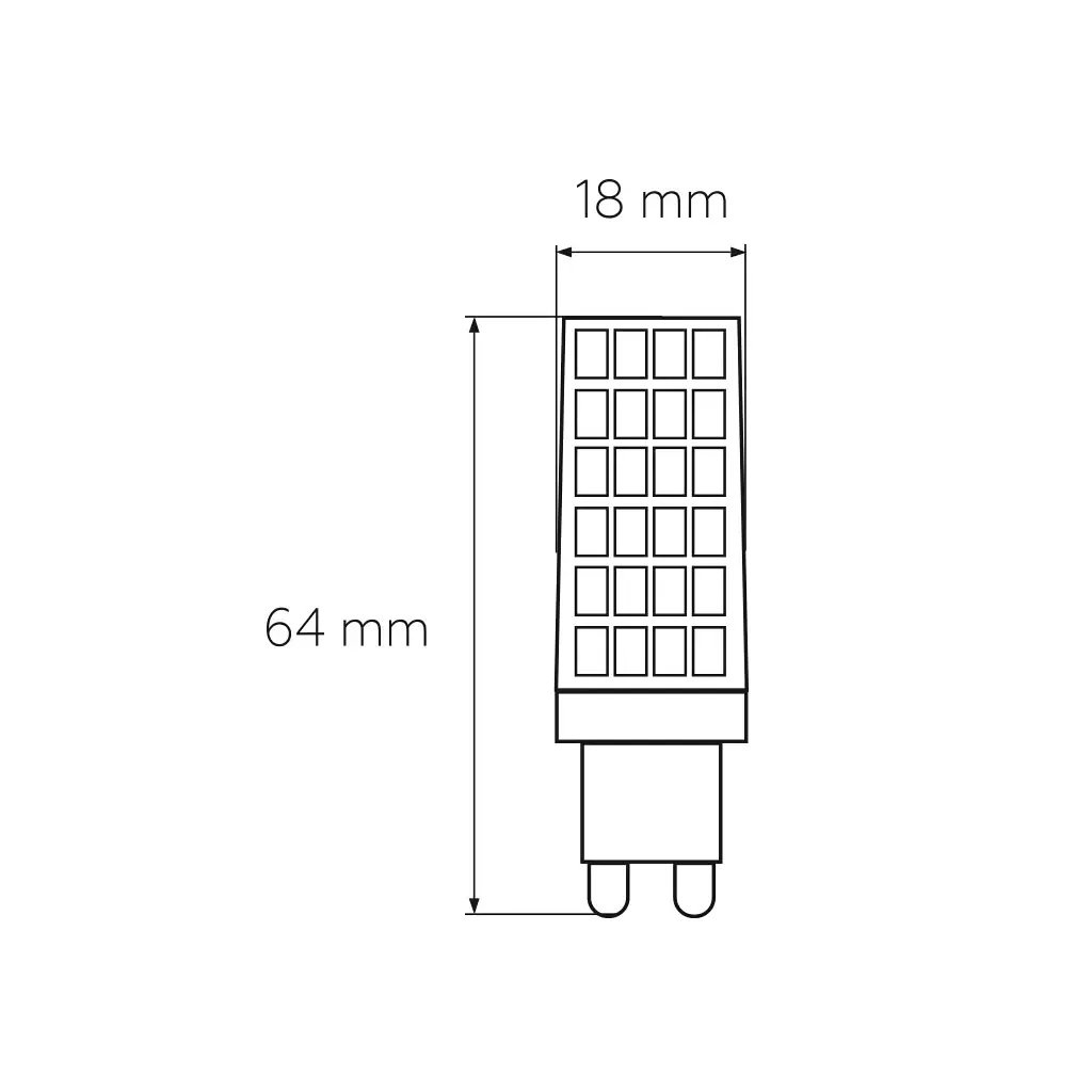 Лампочка Eurolamp LED G9 6W 600Lm 3000K (LED-G9-0630(220)) - фото 3