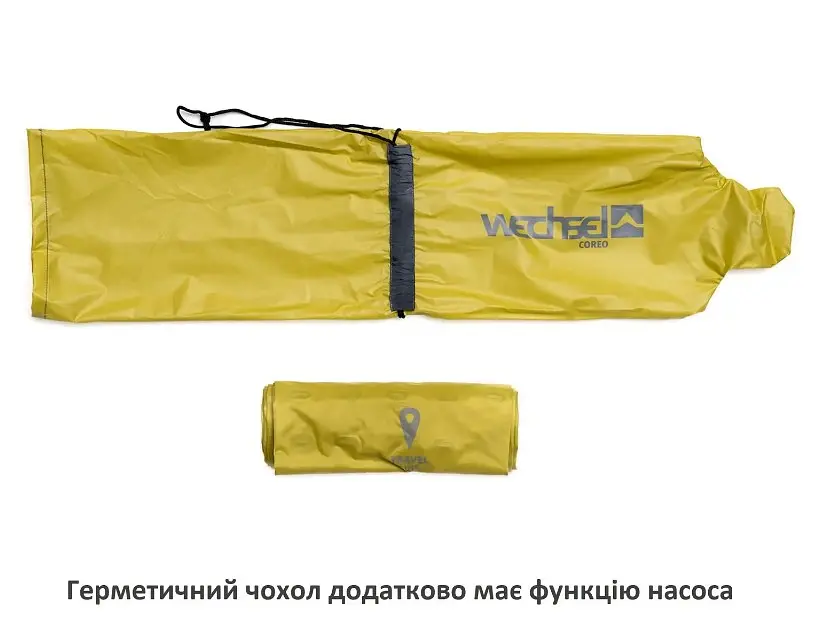 Килимок надувний Wechsel Coreo Double-Tube TL Lemon/Grey (233122) (DAS301741) - фото 4