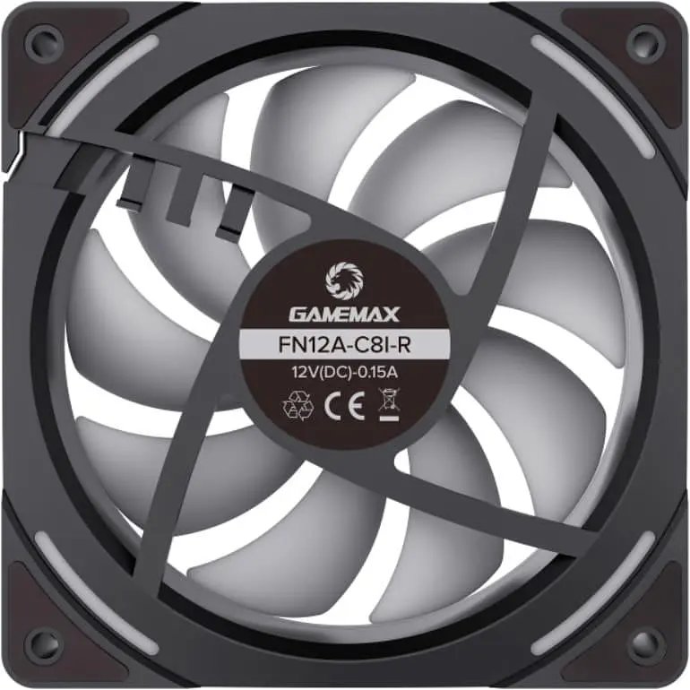 Вентилятор GameMax 120мм FN12A-C8I-R (FN12A-C8I-R) - фото 4