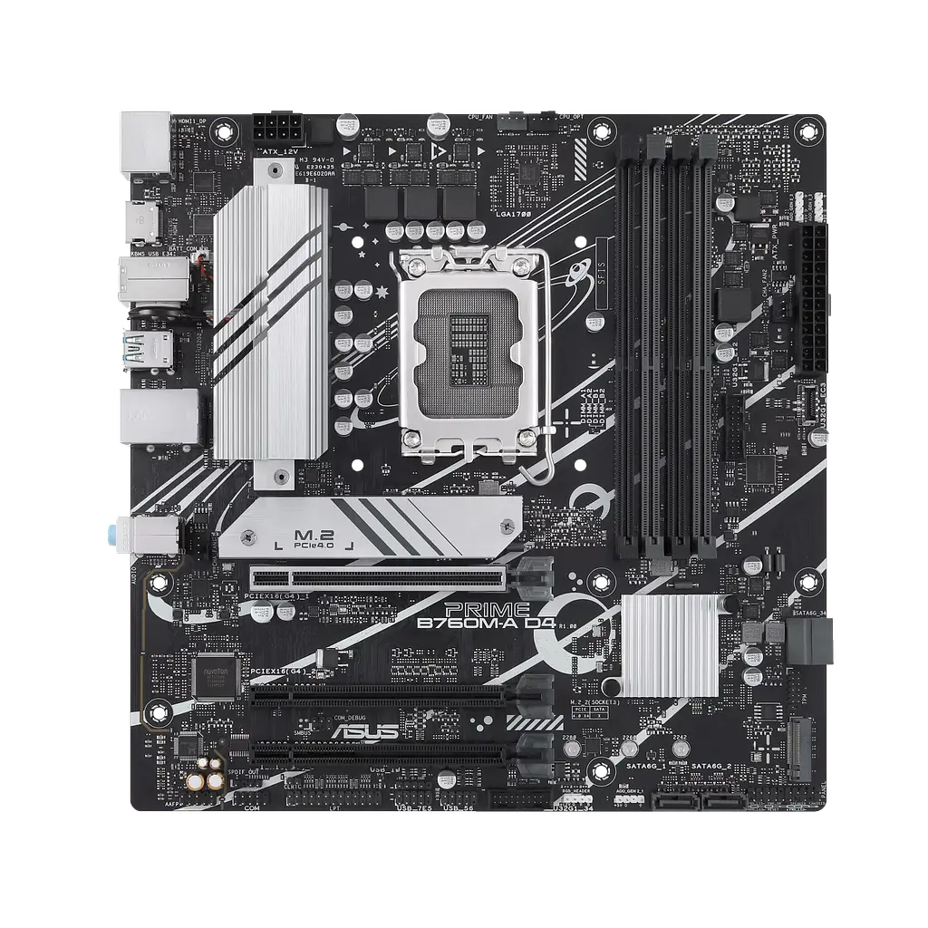 Материнська плата Asus B760M-A Prime D4-CSM LGA 1700 (PRIME B760M-A D4-CSM)