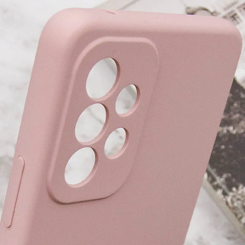 Чехол Silicone Cover Lakshmi Full Camera (AAA) для Samsung Galaxy A33 5G Розовый / Pink Sand - фото 6