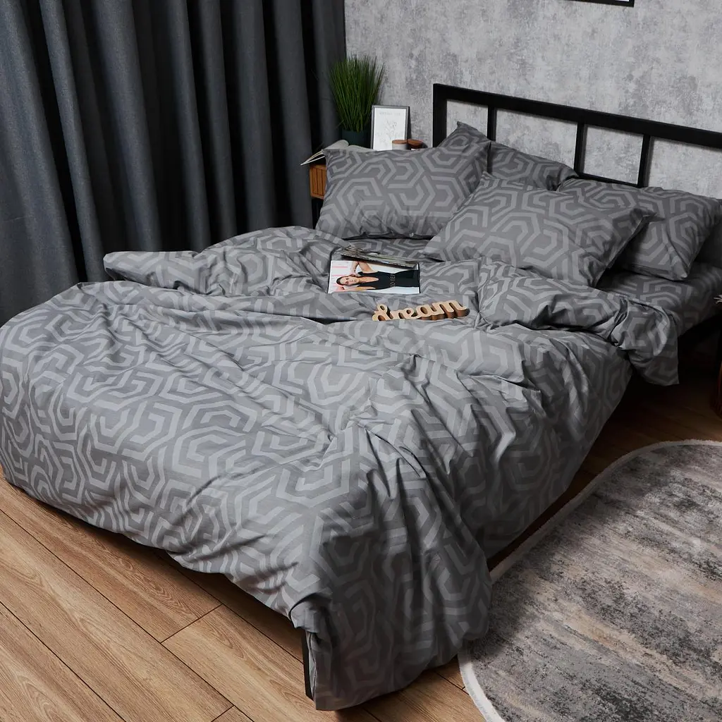 Комплект постільної білизни Moon&Star Бязь Gold Люкс Urban Style Сімейний 160х220х2 наволочки 2х70х70 - фото 8