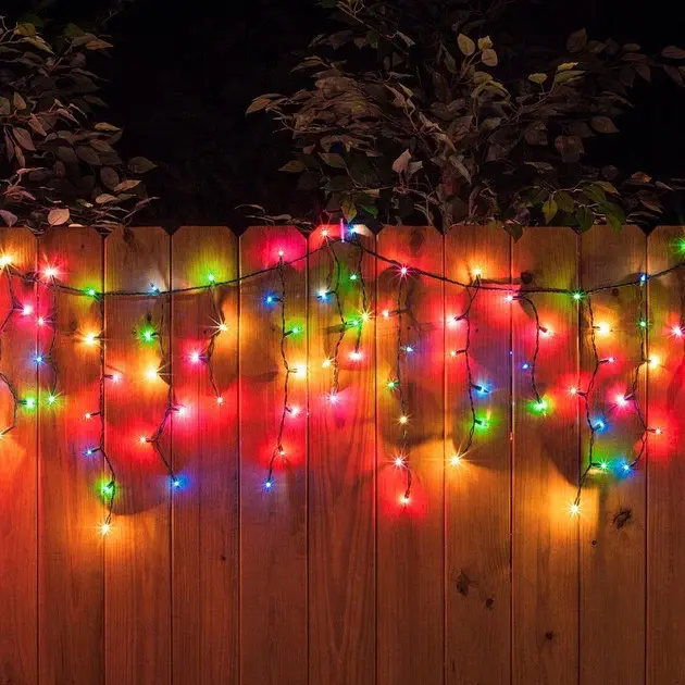 Гірлянда LED 120 3.3Line Short Curtain Bulbashky Бахрома M-2 Мультицветна 5M Вул.+сої Чорний (47674-7235_676) - фото 4