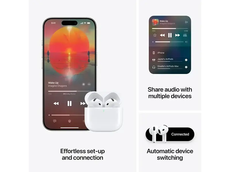 Навушники TWS Apple AirPods 4 (MXP63) - фото 8