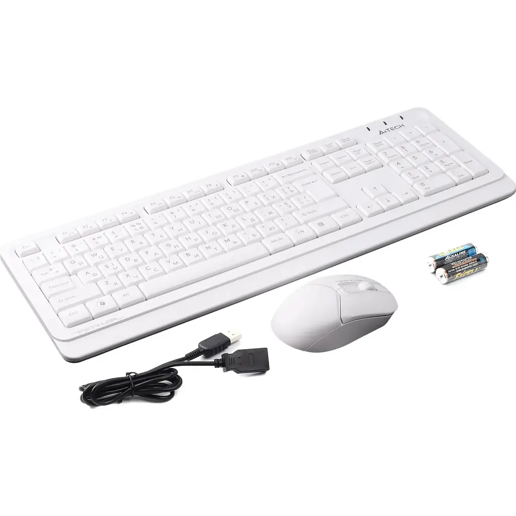 Комплект клавіатура + миша A4Tech Fstyler FG1012 White [114628] - фото 10