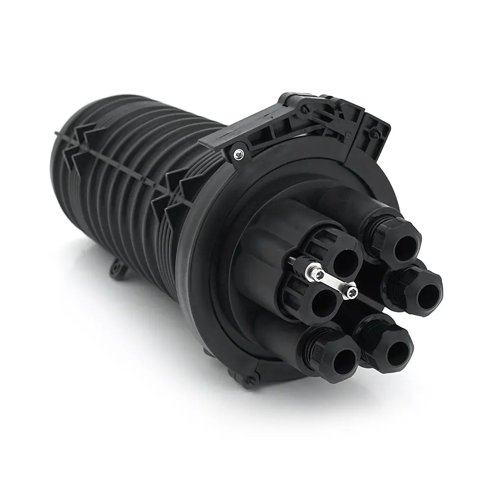 Муфта оптична Merlion ML-OP-F106M-96C, герметична, 6 вводів, до 4-х касет, до 96 зварок, матеріал PP - фото 2