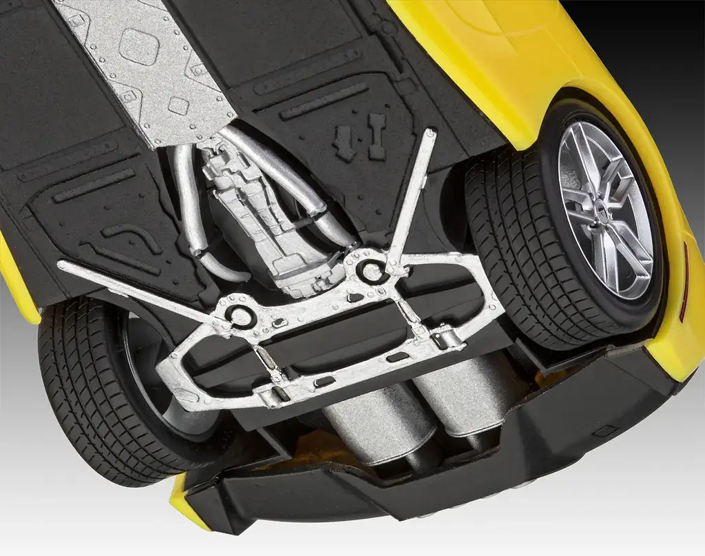 Конструктор Revell автомобіль 2014 Corvette Stingray 1:25 жовтий 07449 - фото 6