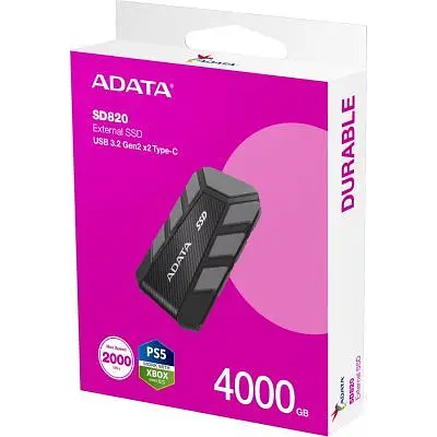 Накопичувач SSD USB 3.2 4TB SD820 ADATA (SD820-4000G-CGY) - фото 6