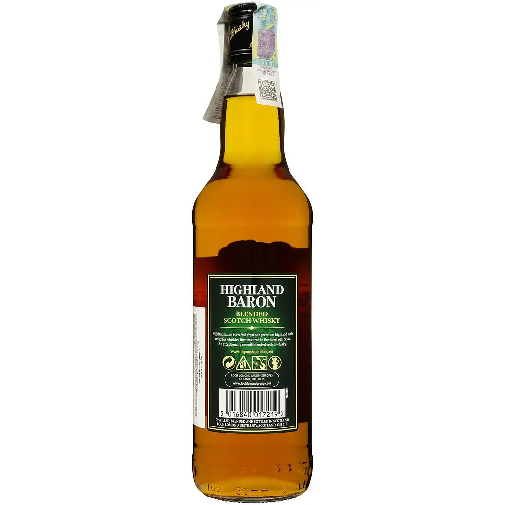 Віскі Highiland Baron Blended Scotch 40% 0.7 л - фото 2