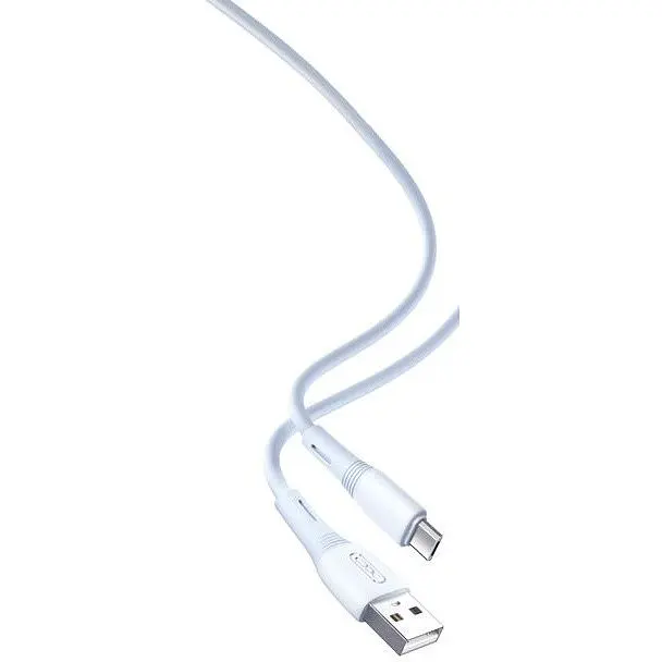 USB Кабель XO NB225 MicroUSB Silicone Two-Color 2.4A 1.0m Синій