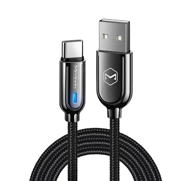 Кабель McDodo Smart Series Auto Power Off Type-C Cable 1m CA-6190 Black