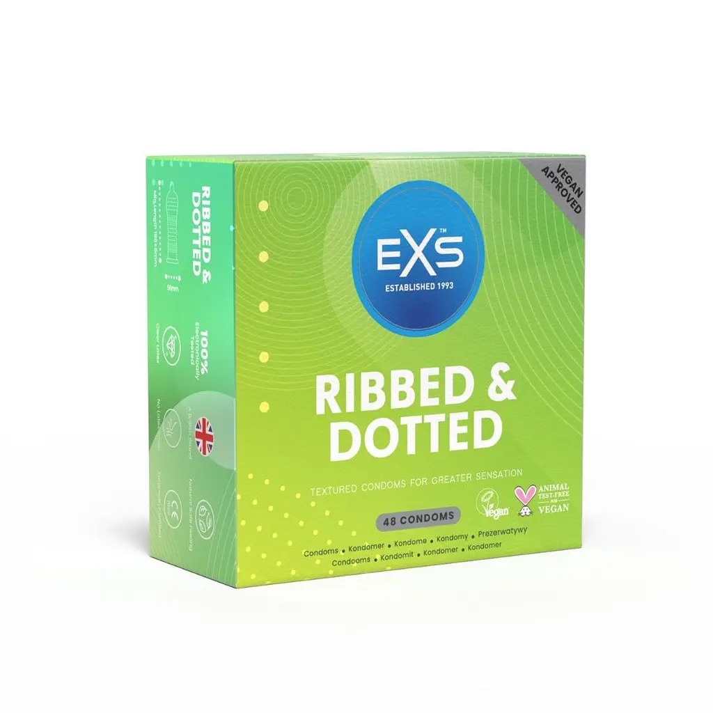 Презервативи Exs Ribbed and Dotted, 48 шт