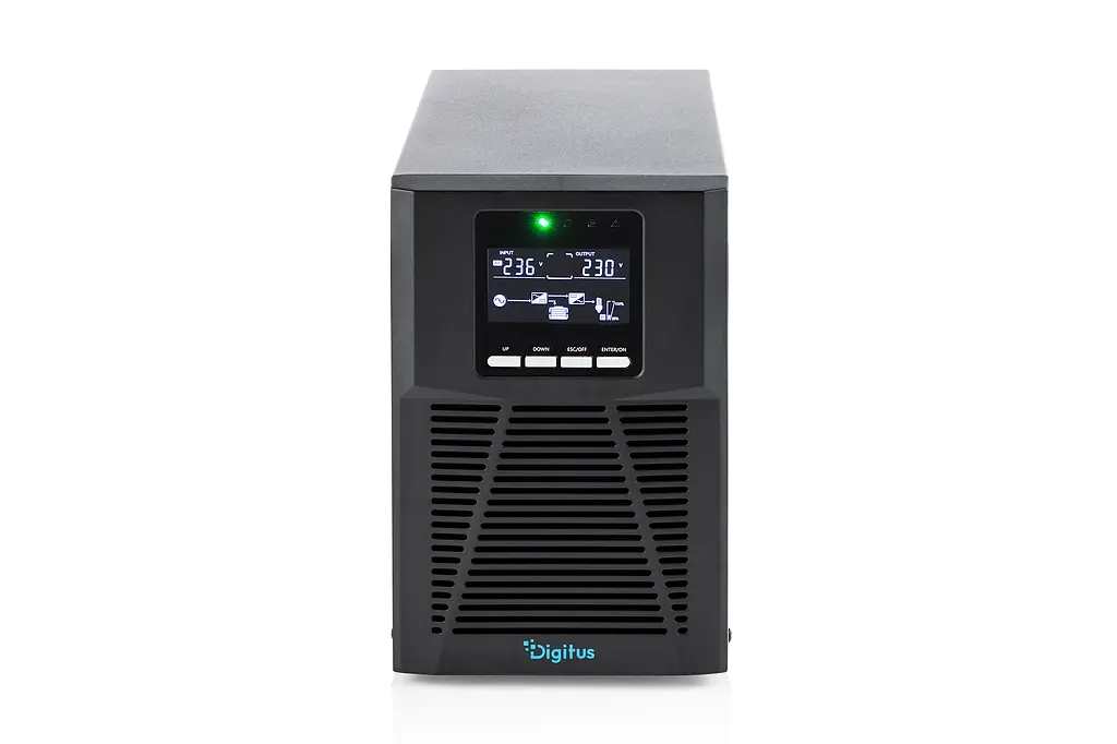 Digitus Джерело безперебійного живлення 1000VA/1000W, Tower, LCD, RJ45, RS232, USB, 8xC13 - фото 3