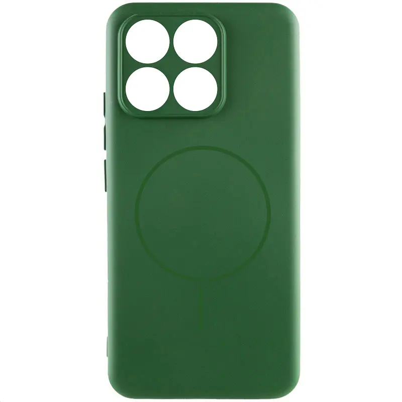 Чохол Silicone Cover Lakshmi Full Camera (AA) with Magnetic Fit для Motorola Edge 70 Зелений / Dark green