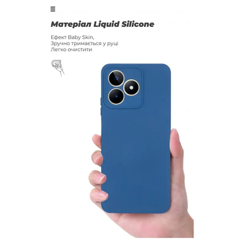 Чохол до мобільного телефона Armorstandart ICON Case Realme C51/C53 NFC Camera cover Dark Blue (ARM71023) - фото 7