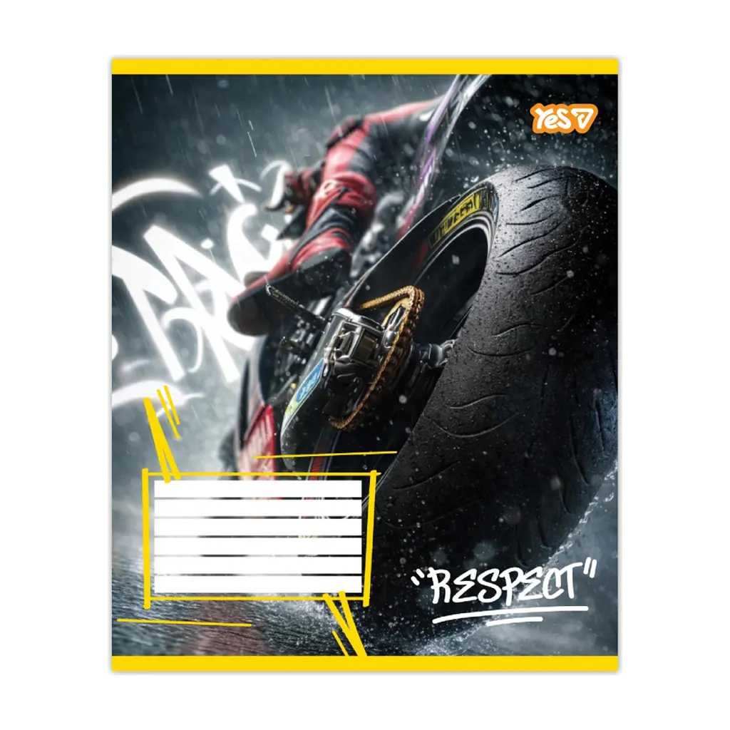 Зошит Yes Respect А5 48 аркушів клітинка (768890), в асортименті - фото 4
