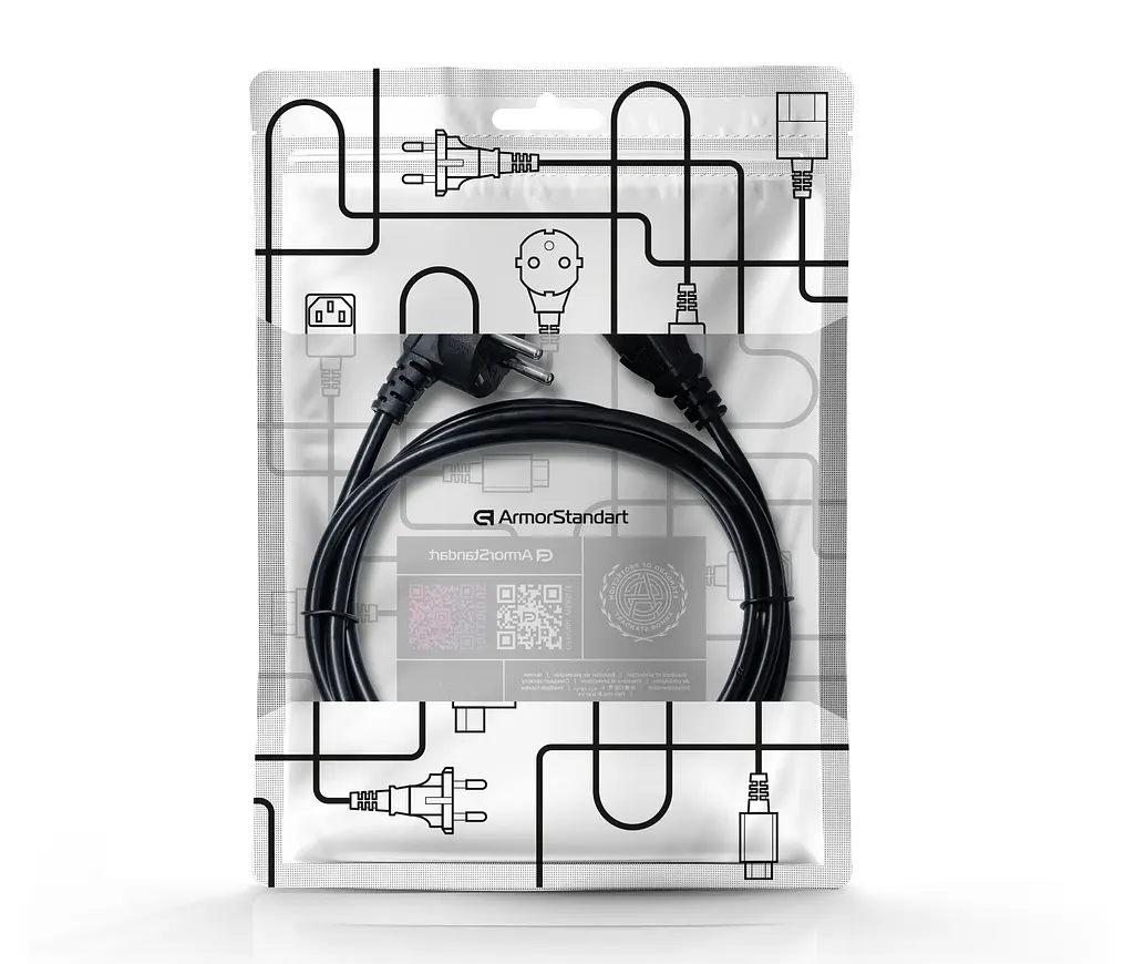 Кабель живлення ArmorStandart CEE 7/7 - С13 1.8м black (ARM73121) - фото 3